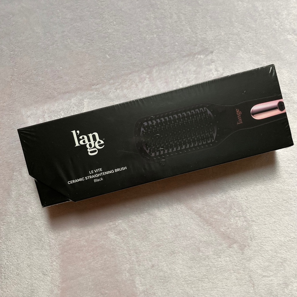L'ange Le Vite Straightening Brush Black BNWT